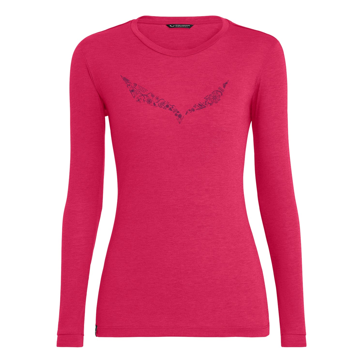 Camisetas Salewa Solidlogo Dry’Ton Longsleeve Mujer Rosas Mexico (NM1827963)